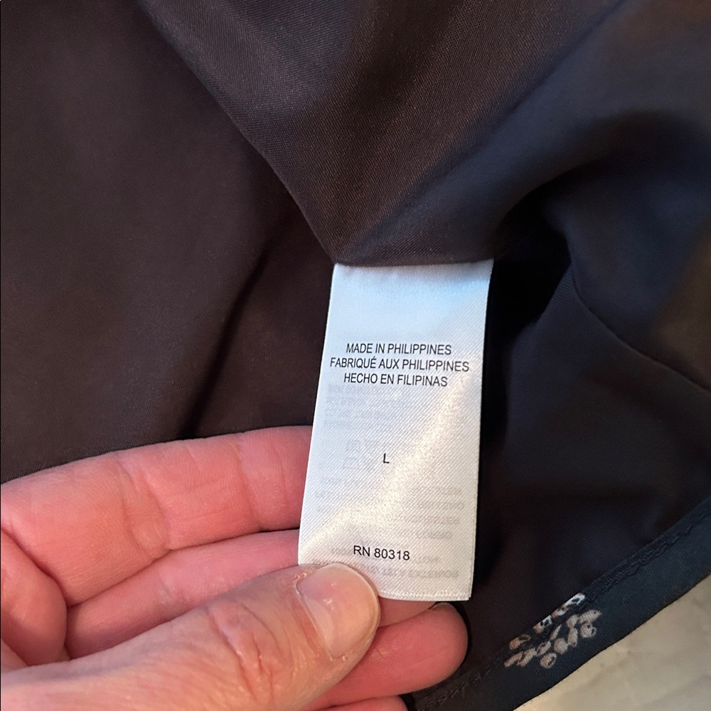 Lucky Brand Dark Green Floral Quilted Jacket - Picture 3 of 5